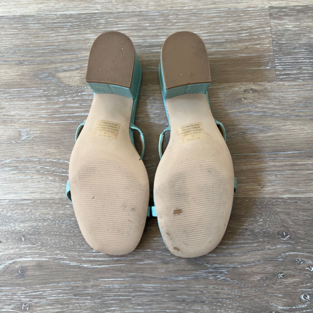 Steve Madden Issy Crock Embossed Block Heel Sanda… - image 7